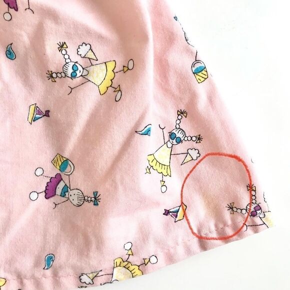 Vintage Oshkosh beach girl denim dress jumper 2T - Picture 3 of 5